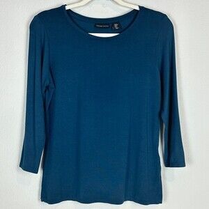 Adrienne Vittadini Teal Modal Top M